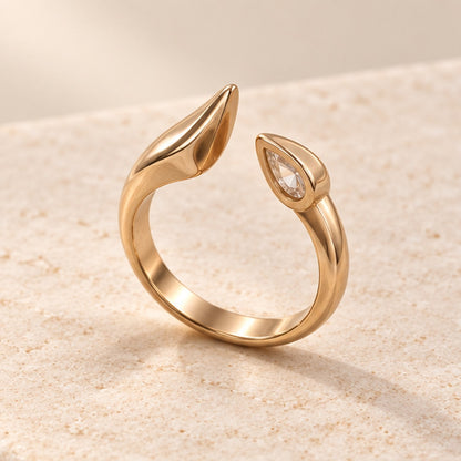 VIVALORA® Aster Fold Ring — second angle product view
