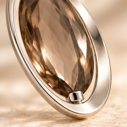 VIVALORA® Halcyon Pivot Pendant — macro material and setting detail