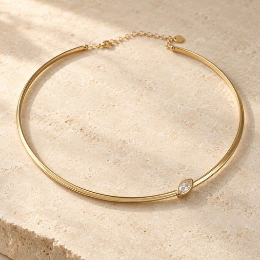 VIVALORA® Tessa Offset Collar Necklace — primary product view